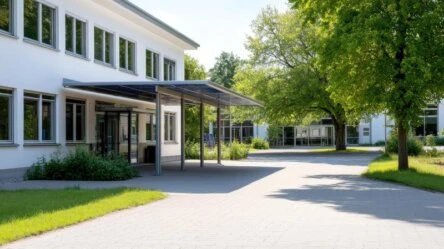 Modernes Büro- und Gewerbegebäude mit Glasfassade
